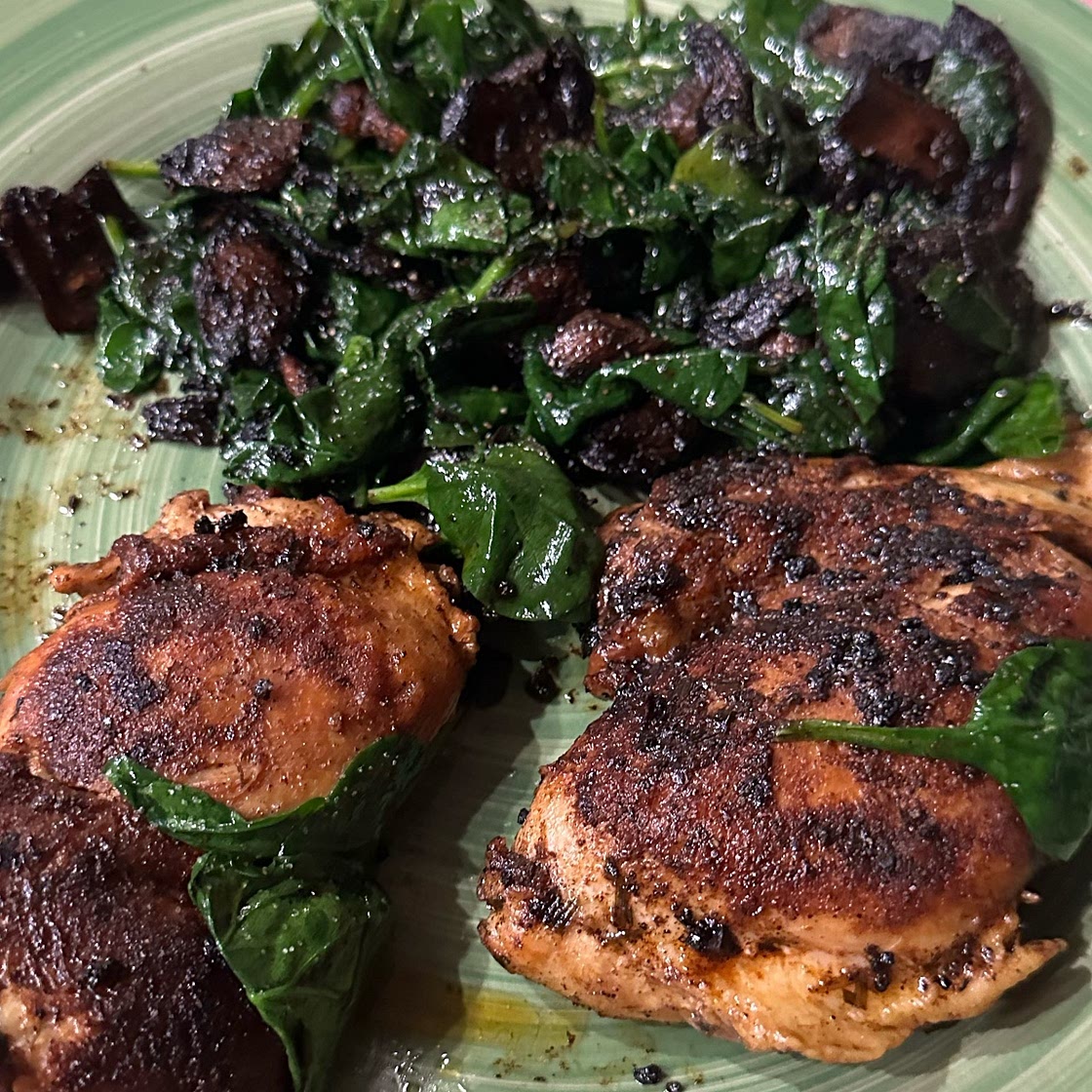 One-Pan Garlic Butter Chicken with Mushrooms recipe