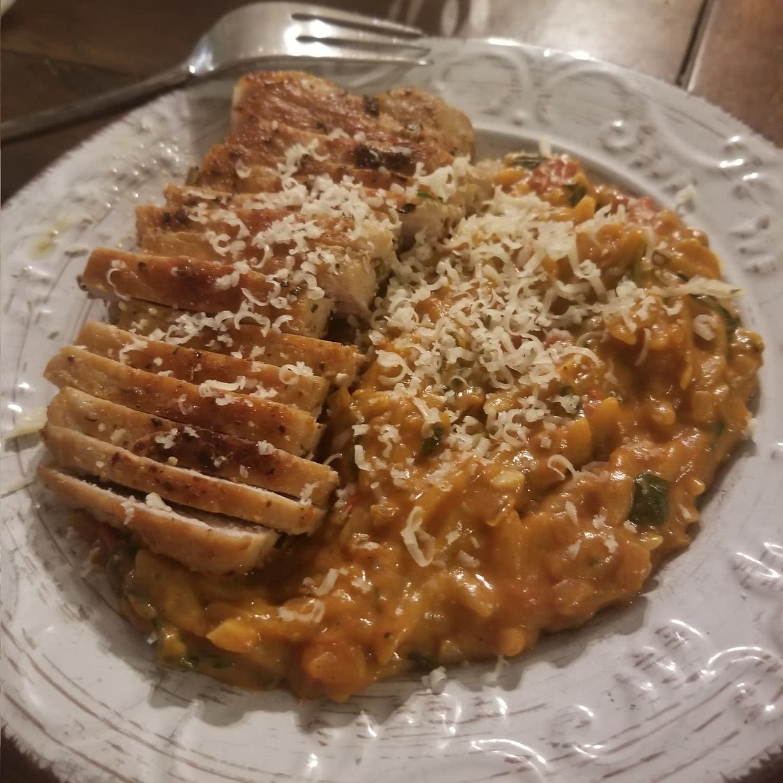 One Pan Creamy Tomato Chicken Boursin Orzo