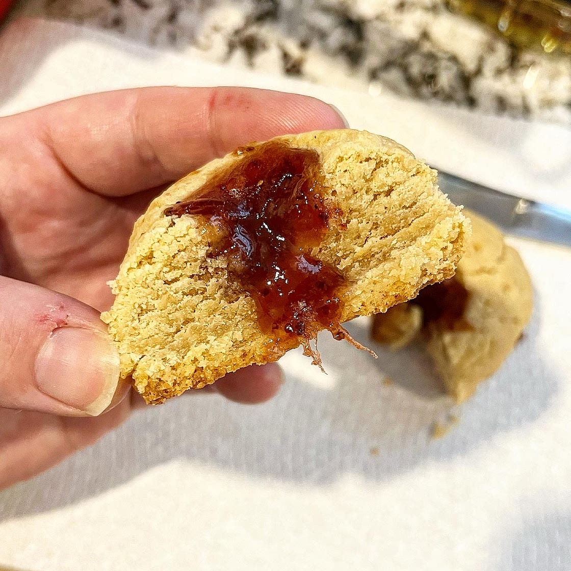 PB&J Thumbprint Cookies 