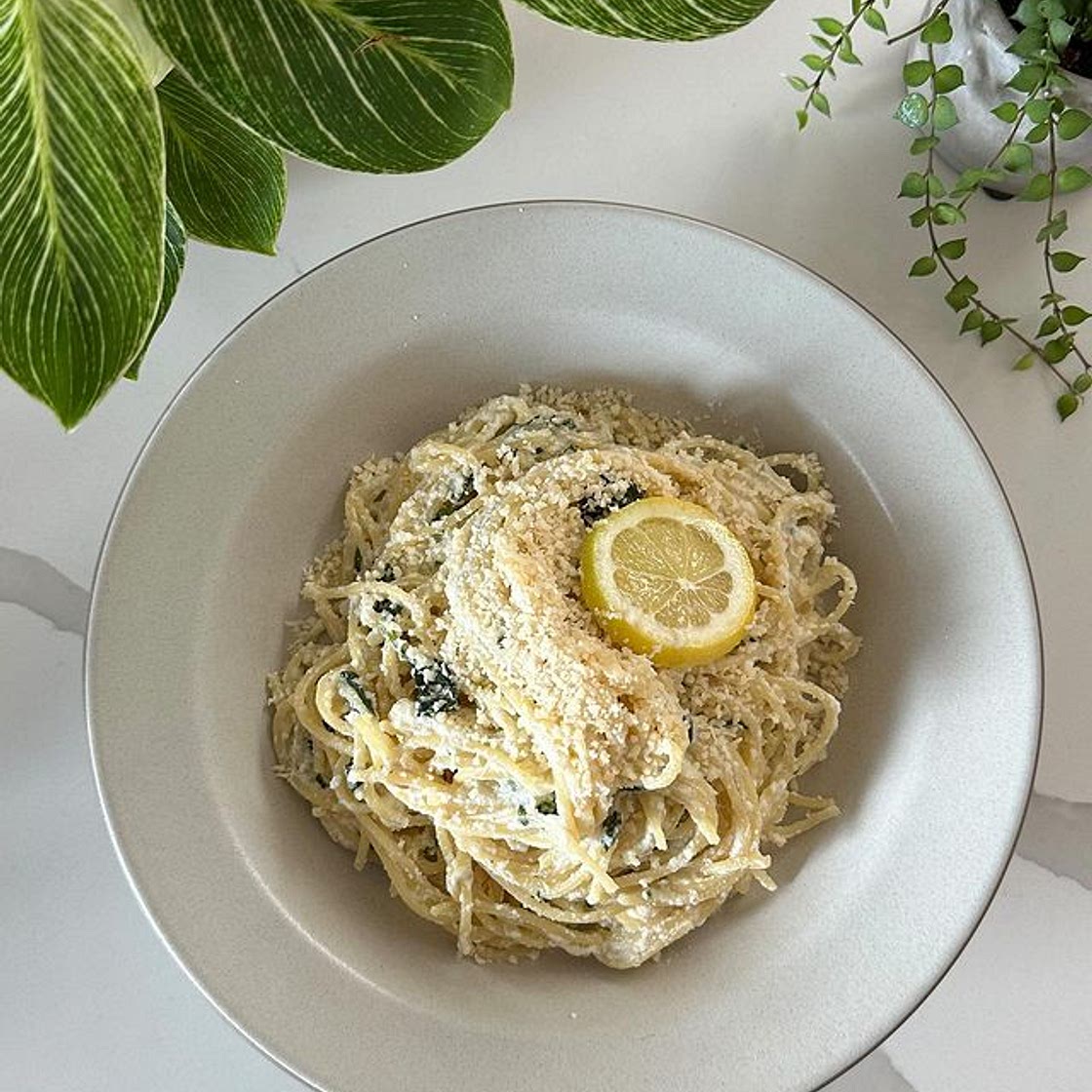 Lemon ricotta pasta 🍋