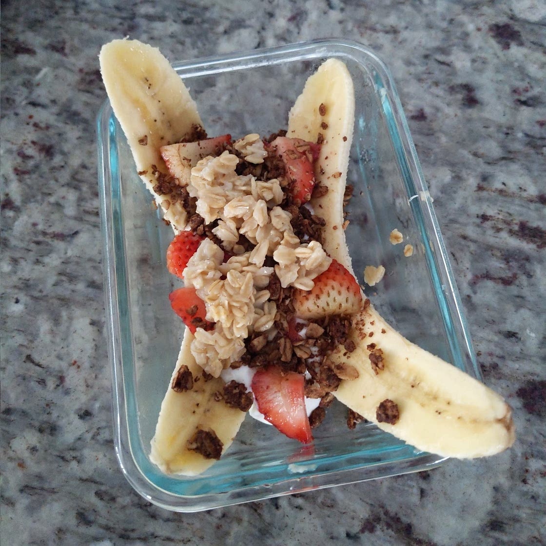Healthy Breakfast Banana Split