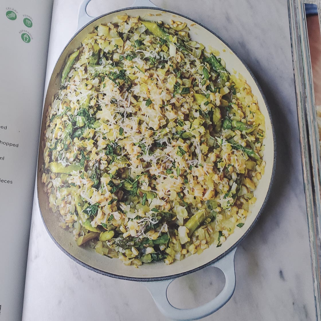 Minty Pearl Barley Risotto