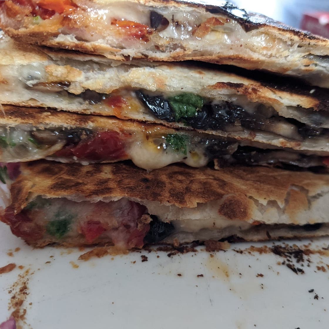 Mushroom Quesadilla