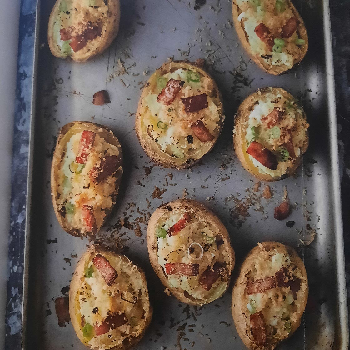 Bacon and cheese potato skins