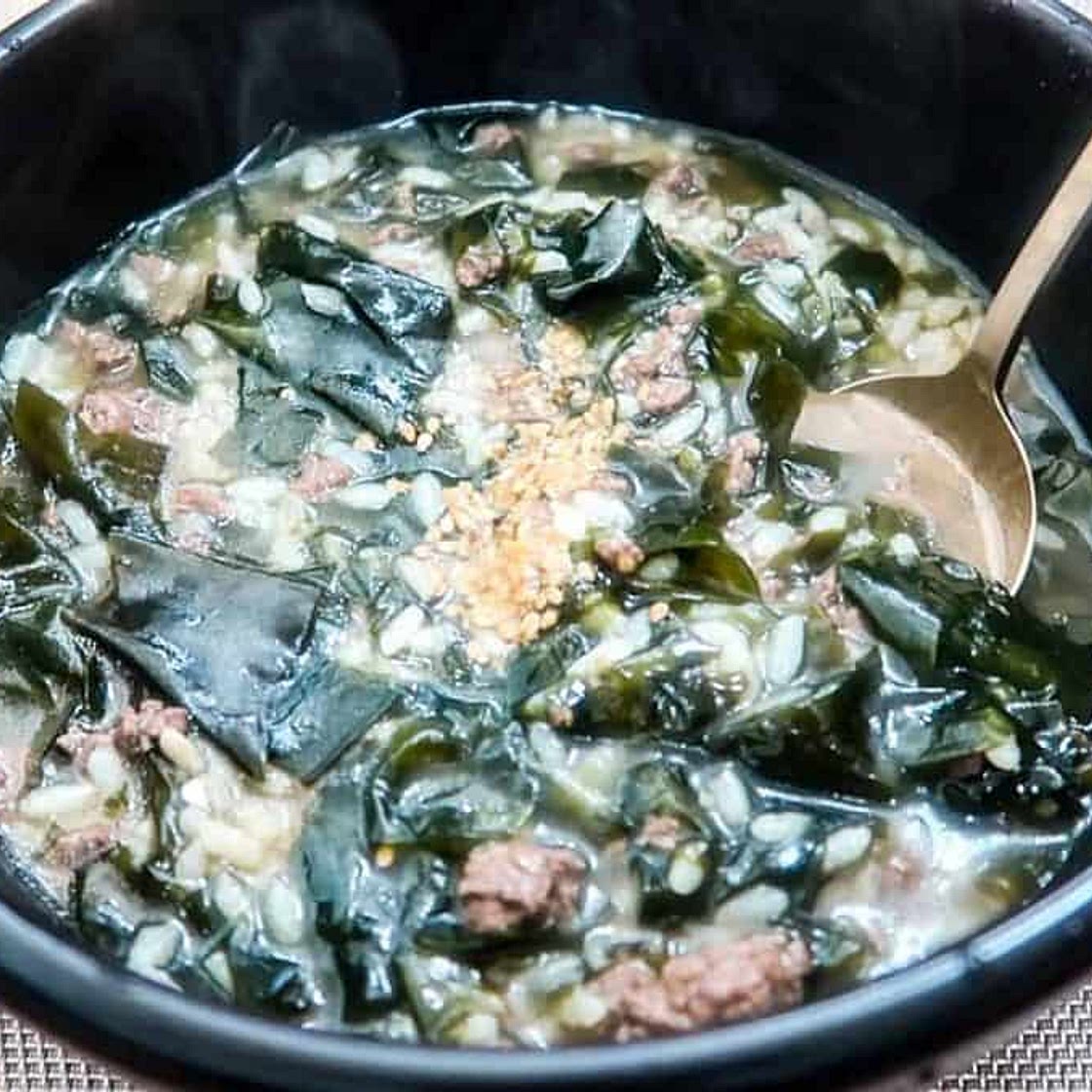 Low FODMAP Miyeok & Beef Porridge