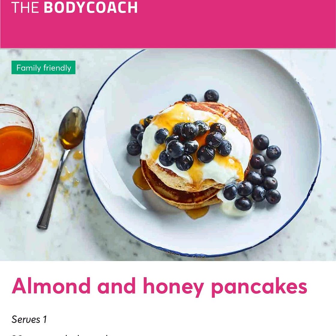 Almond and honey pancakes