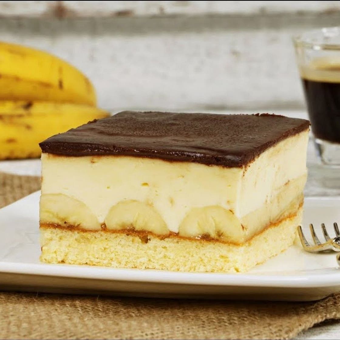 Banana Custard Cake