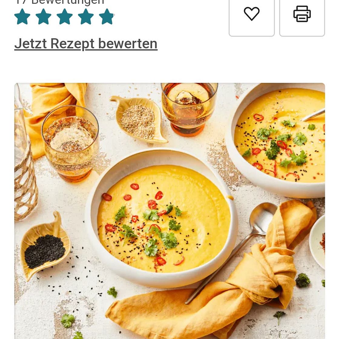 Karotten Kokos Suppe