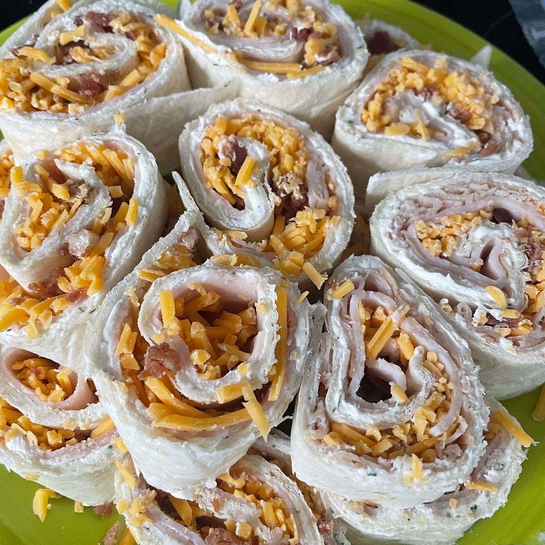 Turkey Bacon Ranch Pinwheels