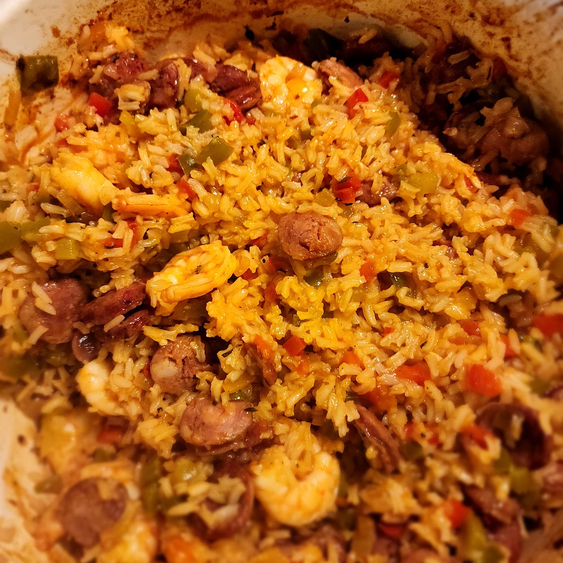 Smoked sausage jambalaya