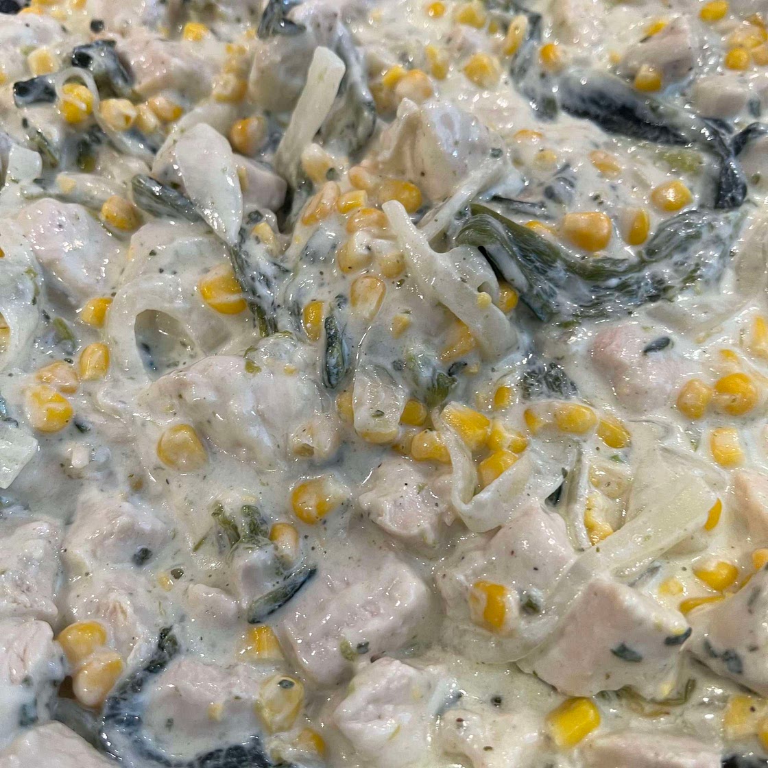 POLLO CON RAJAS 