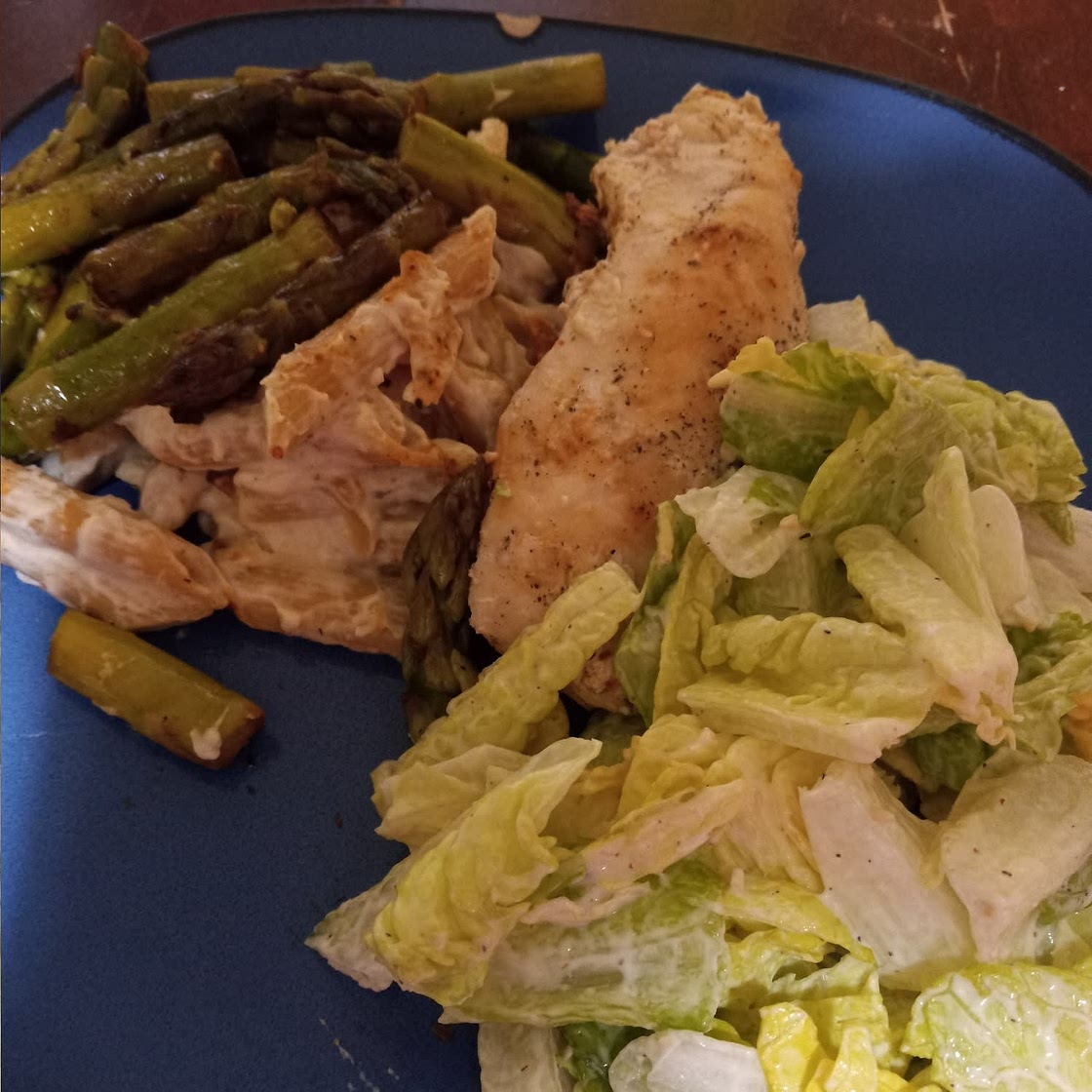 Creamy Lemon Grilled Chicken, Asparagus and Artichoke Pasta