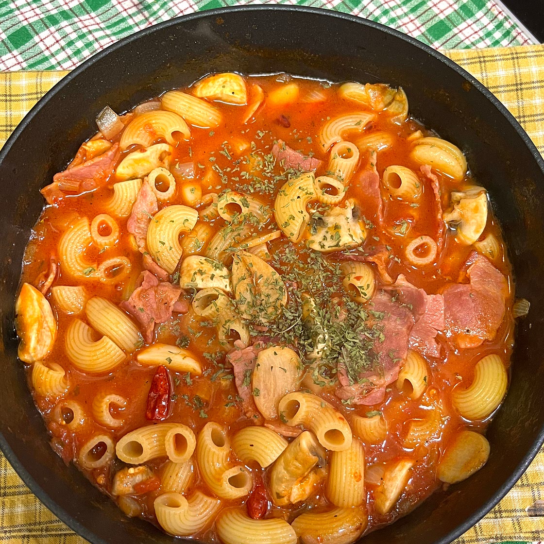 Spicy Macaroni Pasta Soup