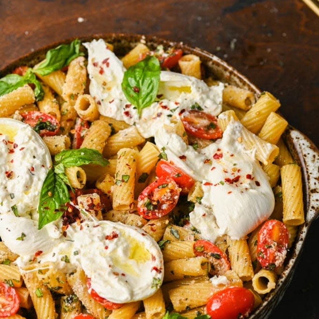 Basil and Burrata Pasta