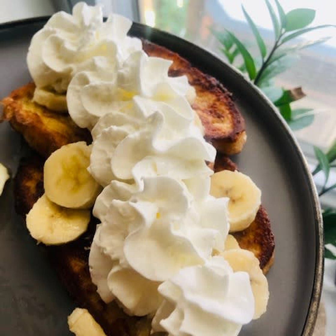 Carb Conscious Banana's Foster French Toast
