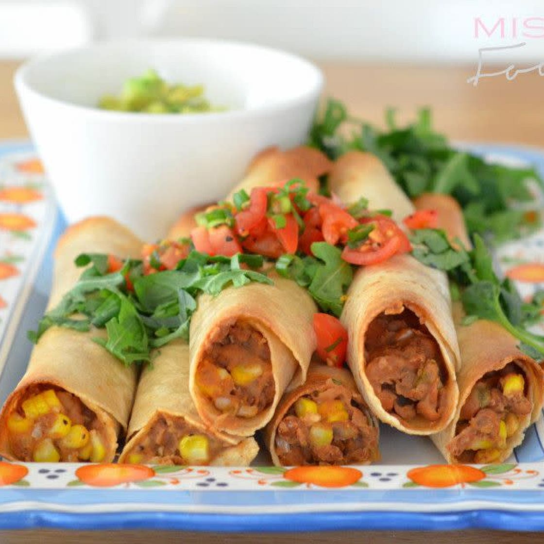 Flautas- Sweet Corn and Green Chile