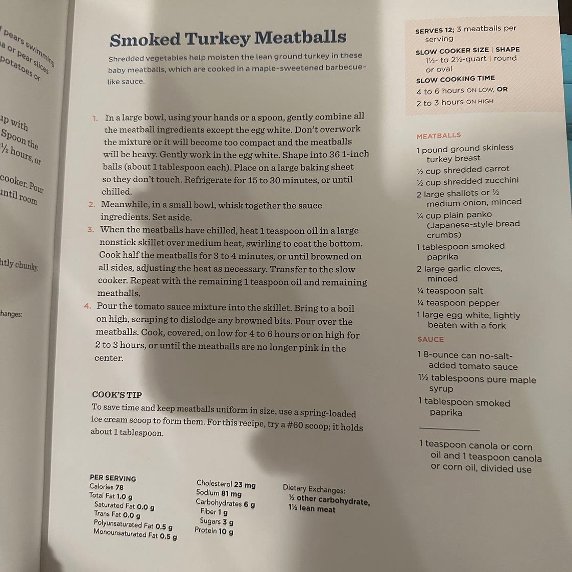 Smoked Turkey Meatballs