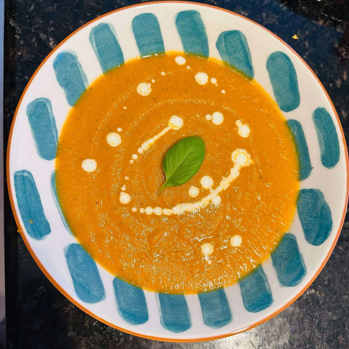 Hidden White Bean Tomato Soup