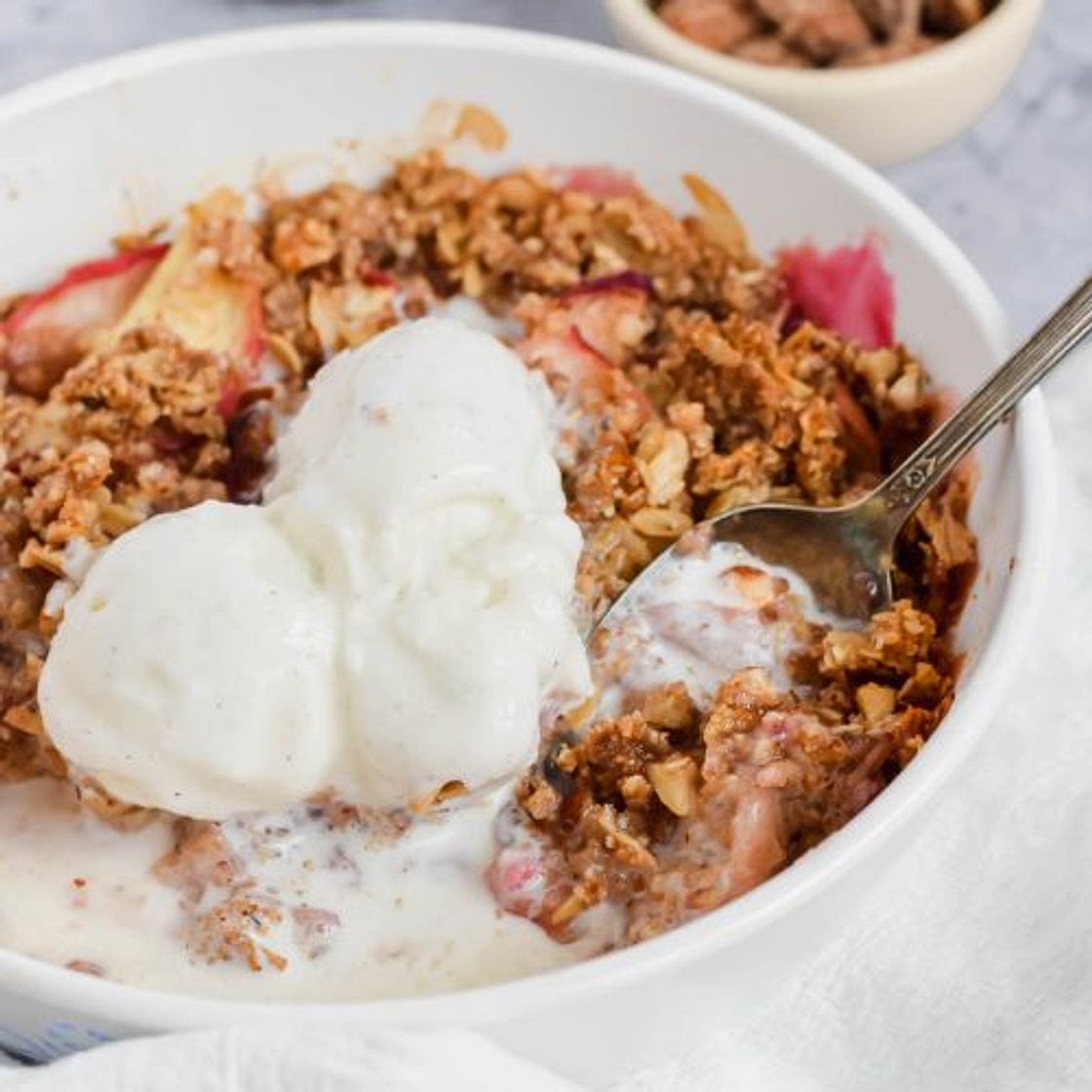 Healthy Peach Crisp