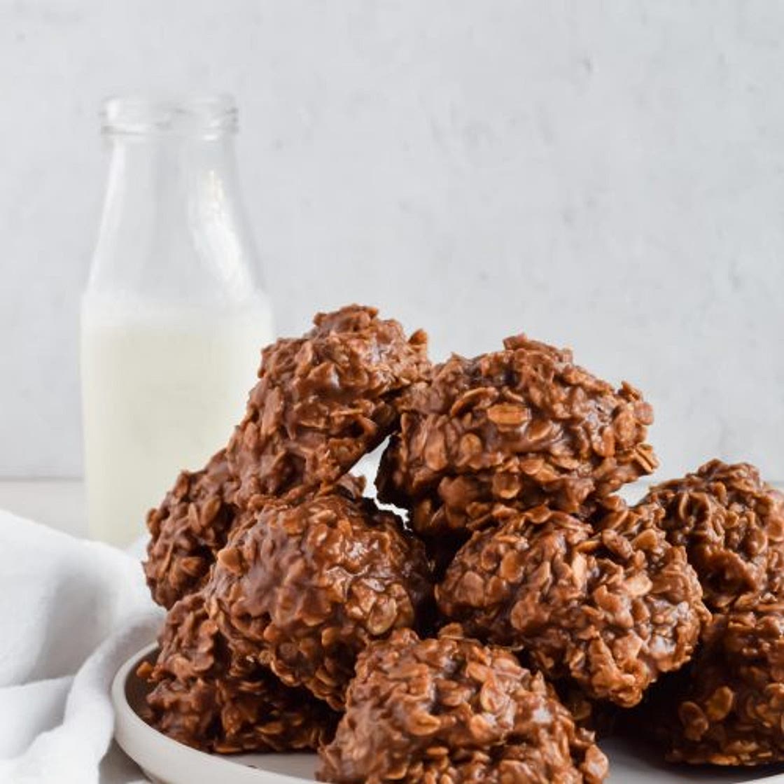 No Bake Oatmeal Cookies without Peanut Butter
