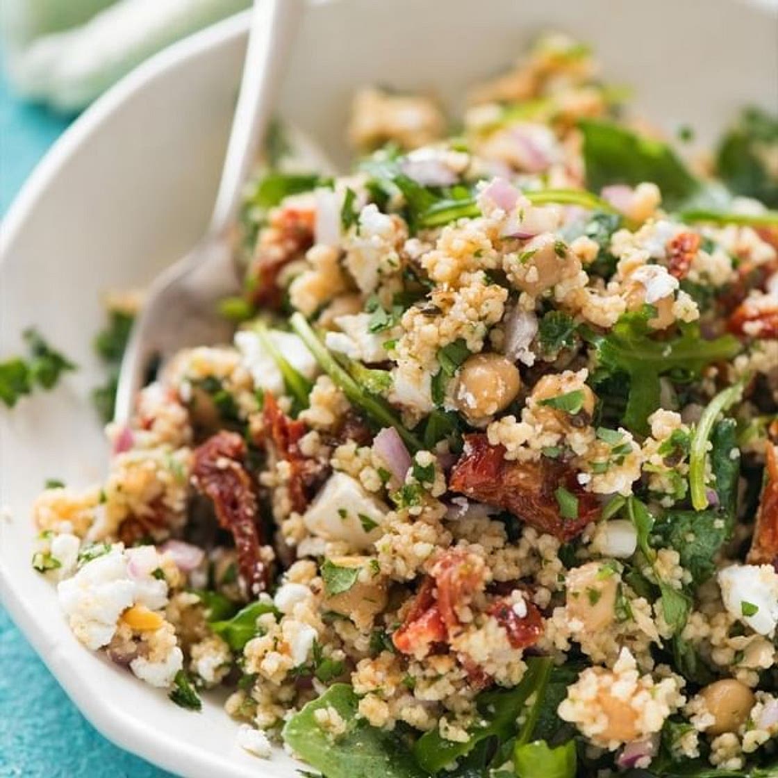 Couscous Chickpea Mediterranean Salad