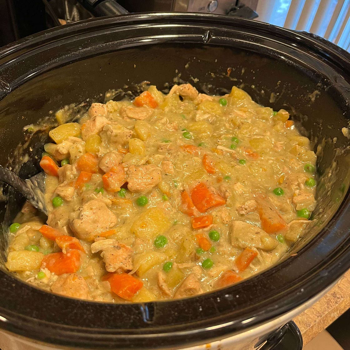 Slow Cooker White Wine Chicken Stew