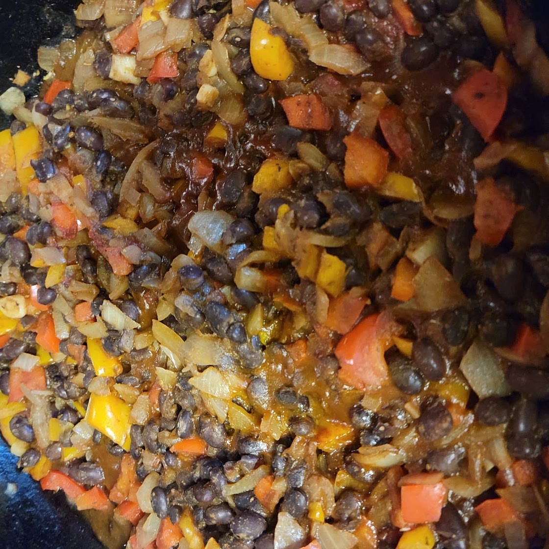 Black Bean Tacos with Smoky Cashew Cream