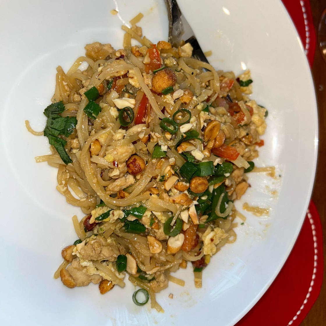 30 Minute Garlic Butter Chicken Pad Thai