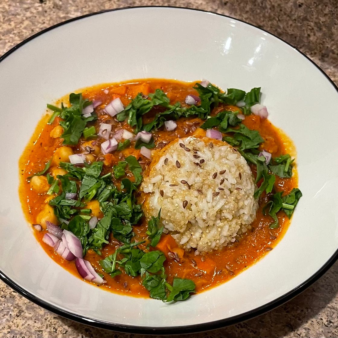 Chickpea and No Chicken For Me Curry