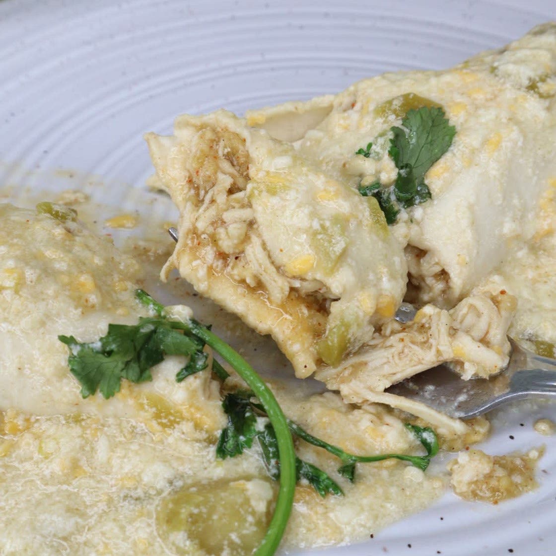 Skinny Chicken Enchiladas