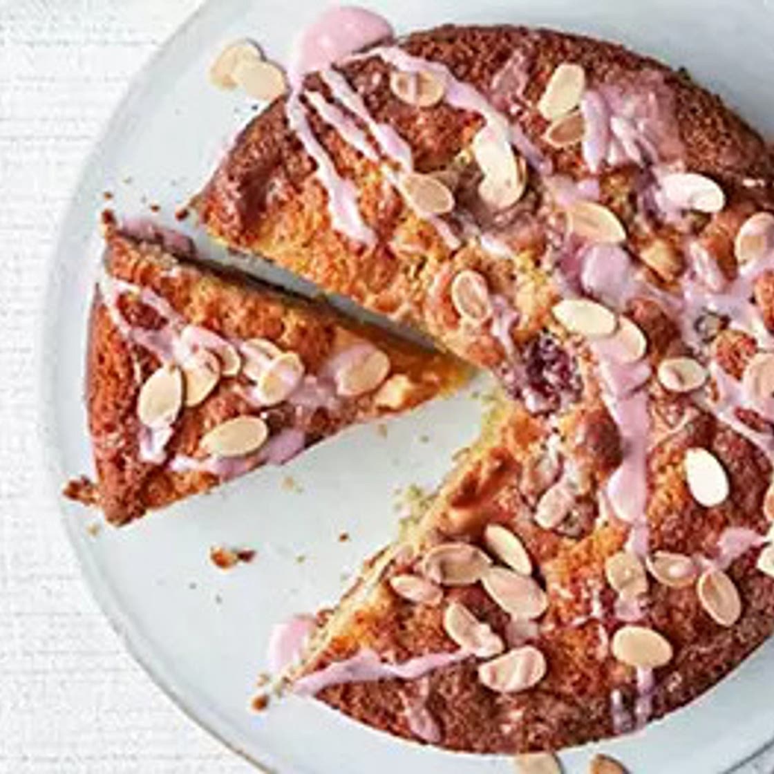 Cherry Bakewell cake