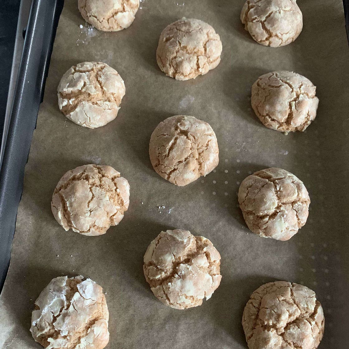 Brown Butter Cinnamon Crinkle Cookies