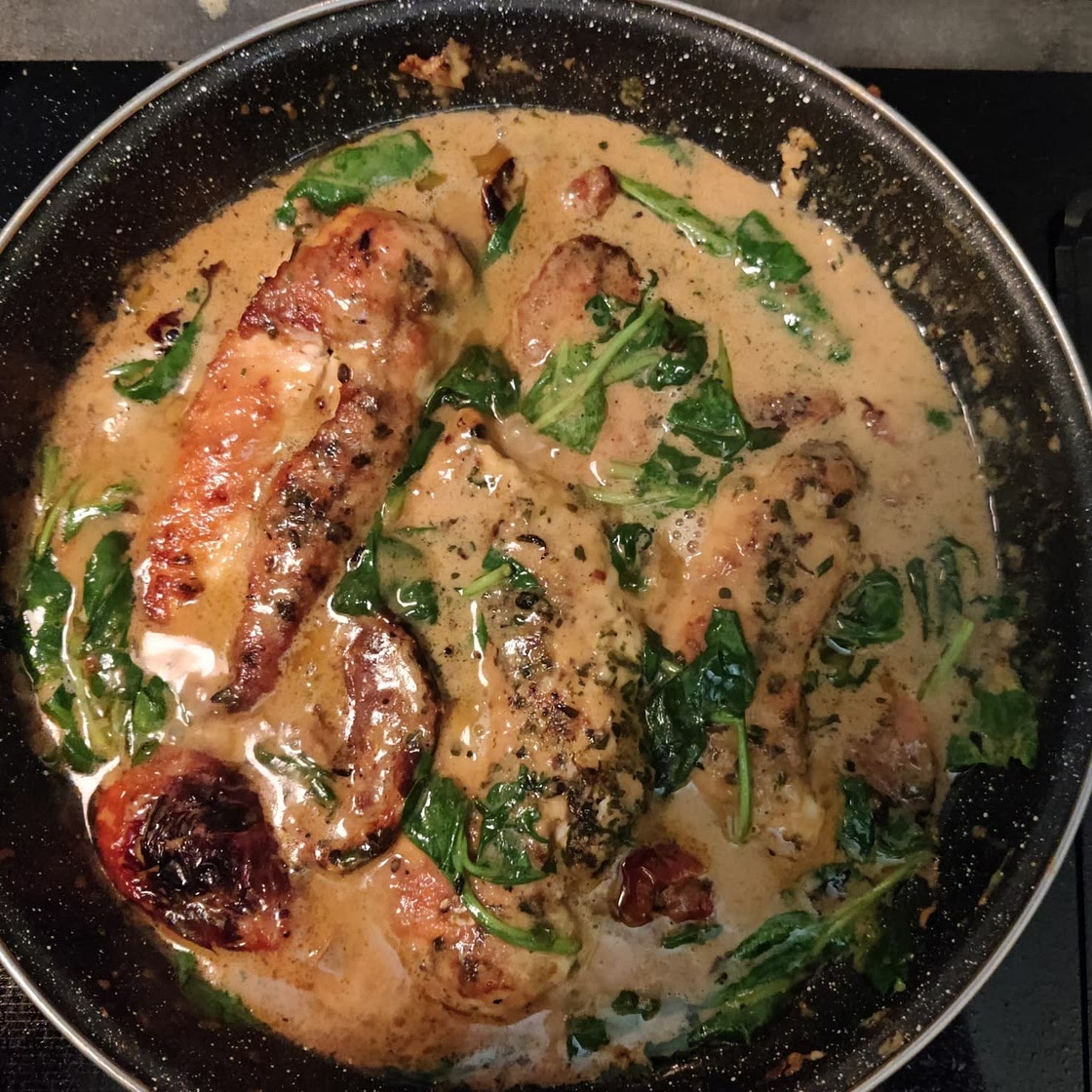 Tuscan Chicken in Parmesan Cream Sauce