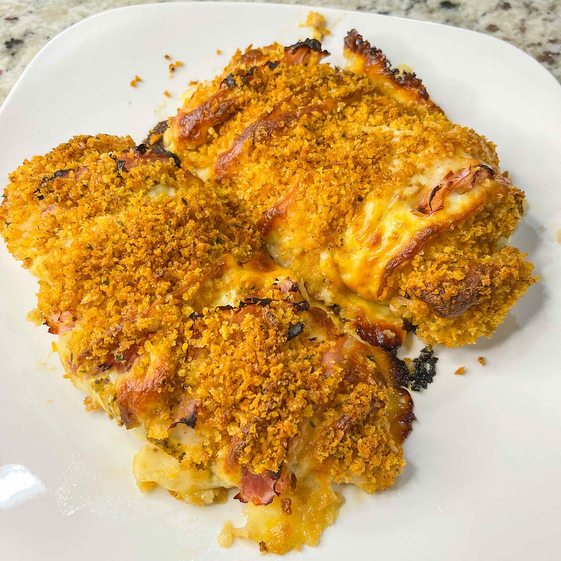 Hasselback chicken cordon bleu 