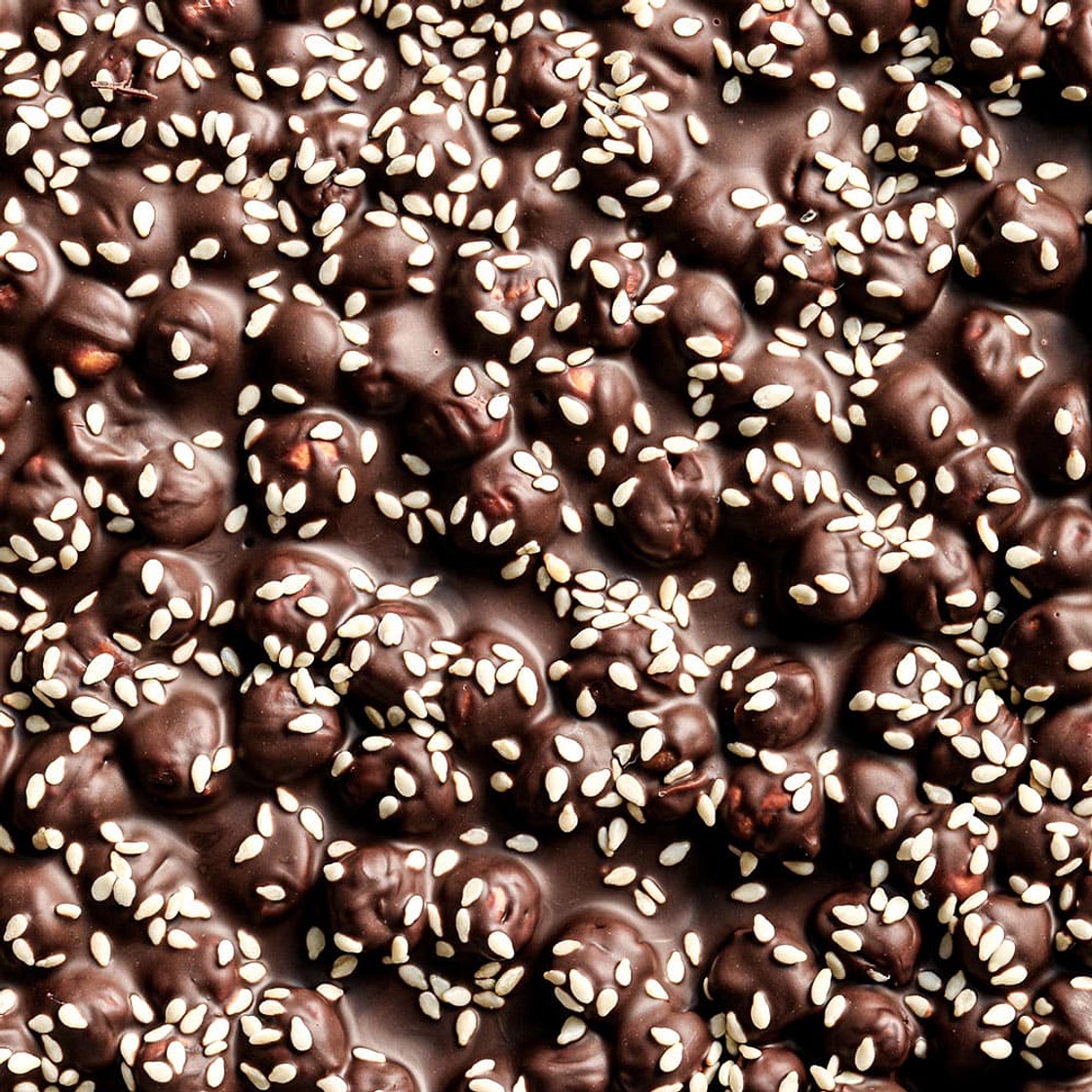2-Ingredient Chocolate Chickpea Bark