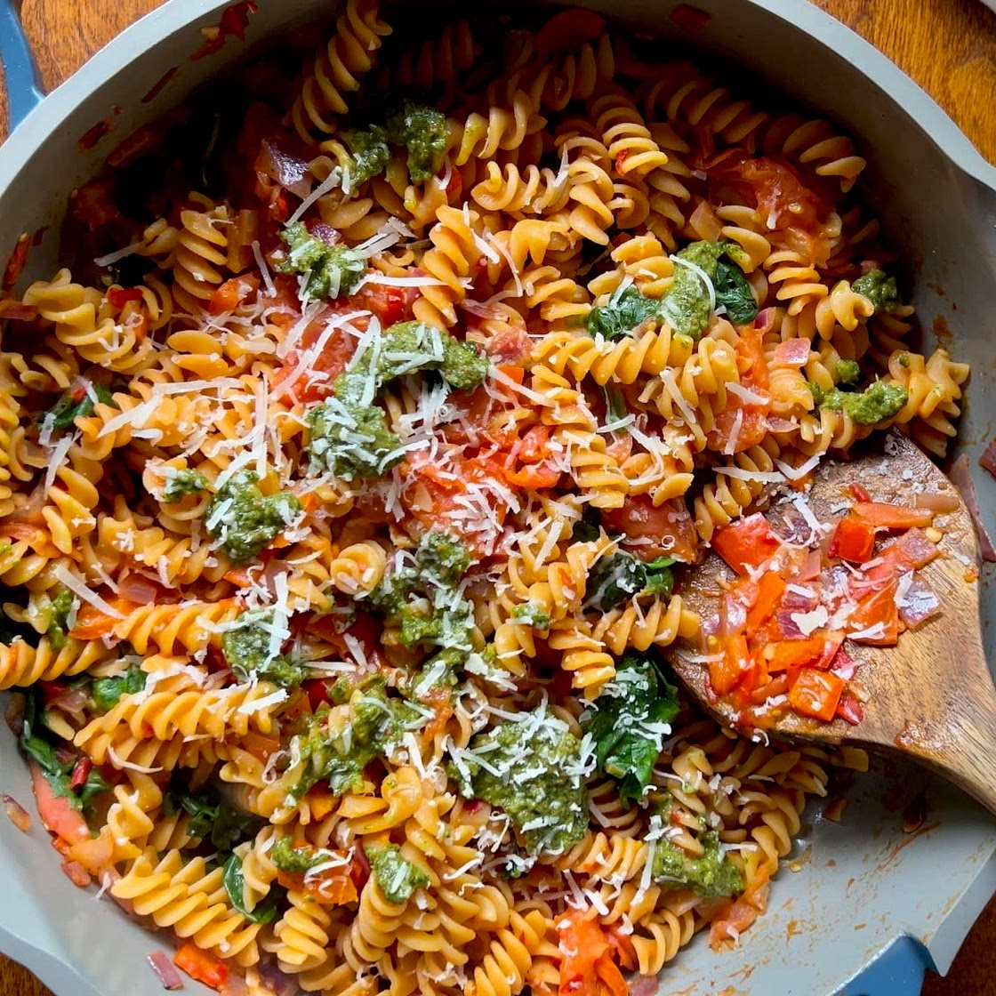 Mediterranean Chickpea Pasta