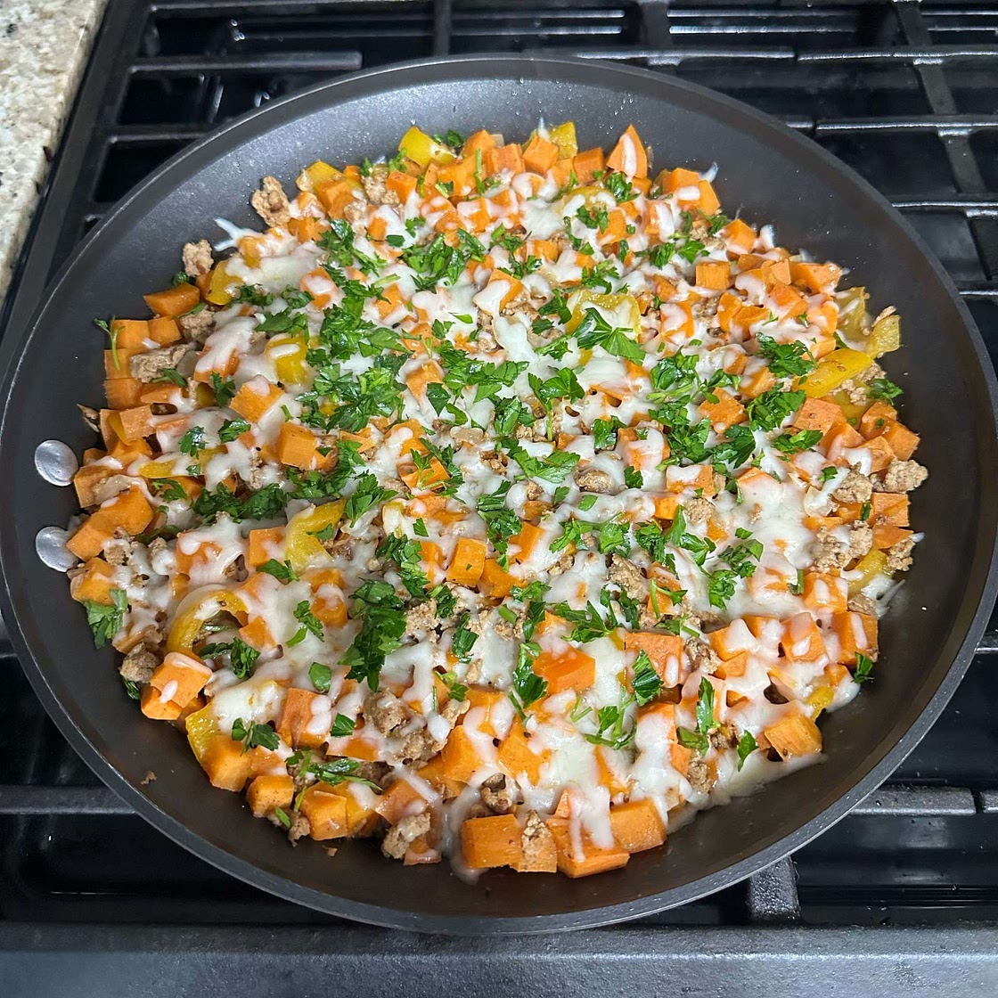 Ground Turkey Sweet Potato Skillet