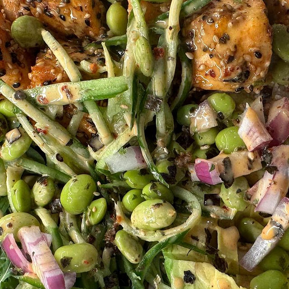 Air Fryer Salmon Power Bowl
