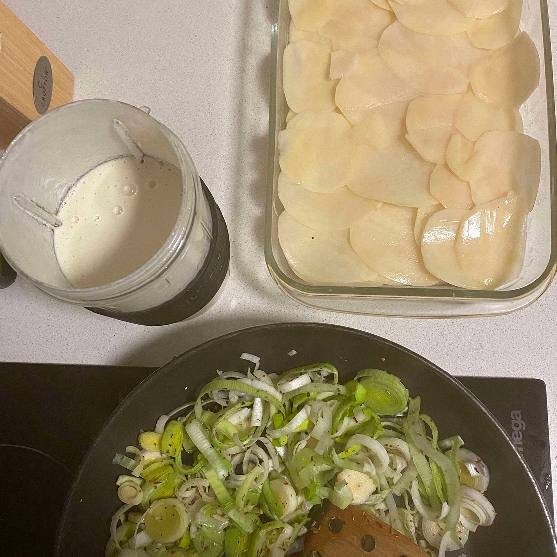 Potato Leek Bake