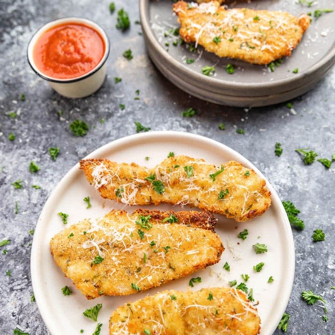 AIR FRYER GARLIC PARMESAN CHICKEN TENDERS