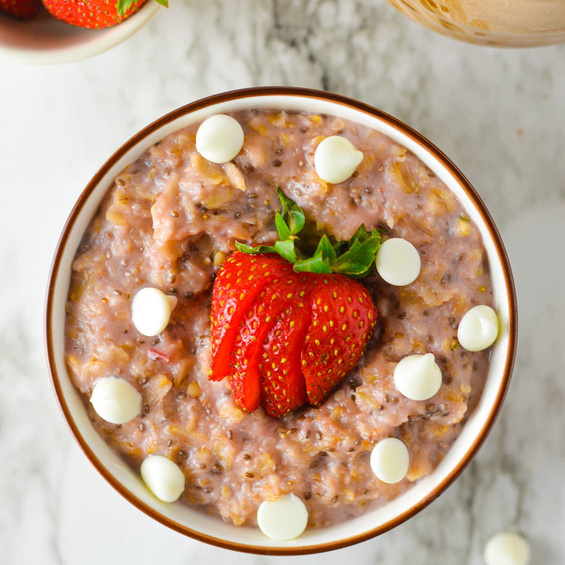 White choc overnight oats 