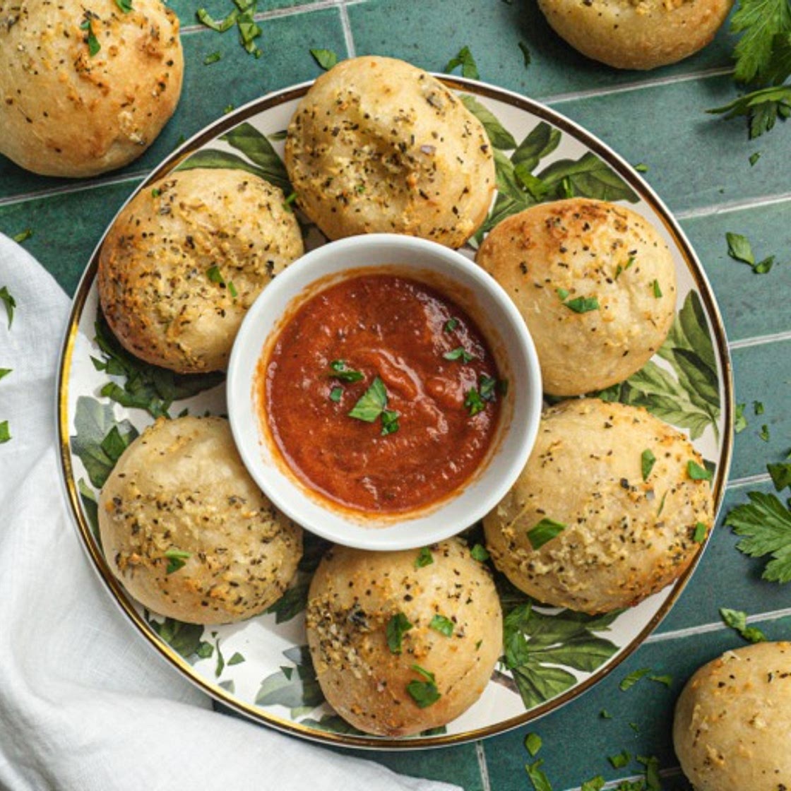 The Cheesiest Stuffed Garlic Bites