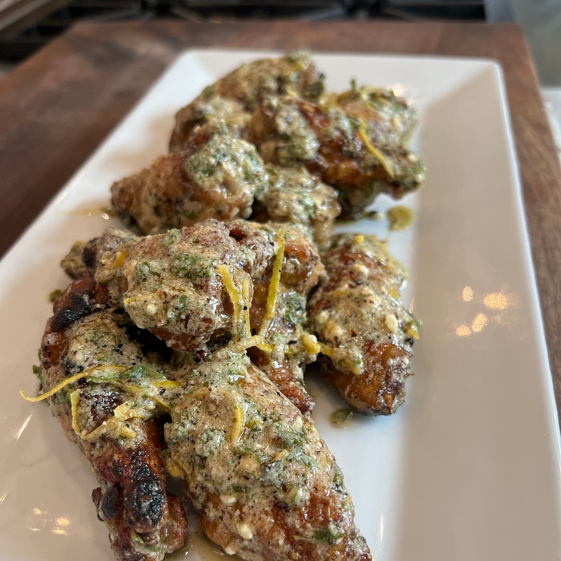 Grilled Greek Chicken Wings