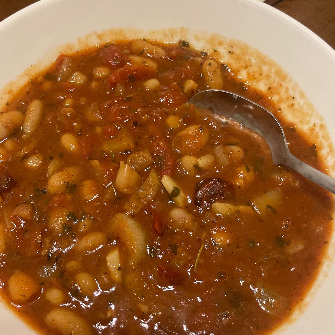 Roasted Tomato + White Bean Stew 