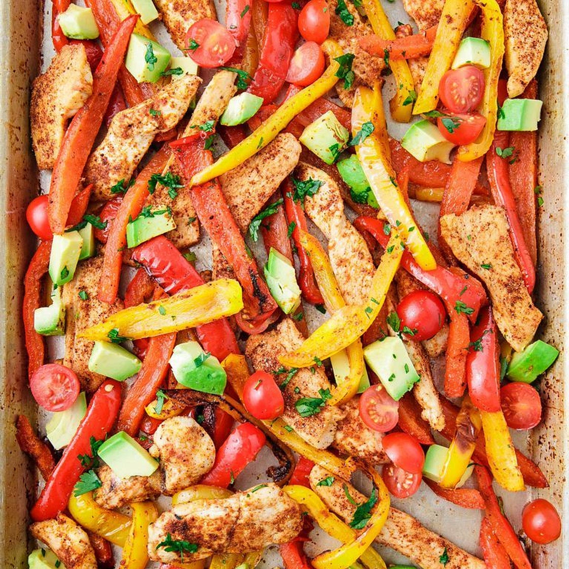 Sheet-Pan Chicken Fajitas