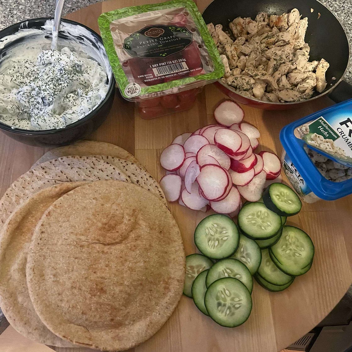 Easy Chicken Gyros Made On The Grill