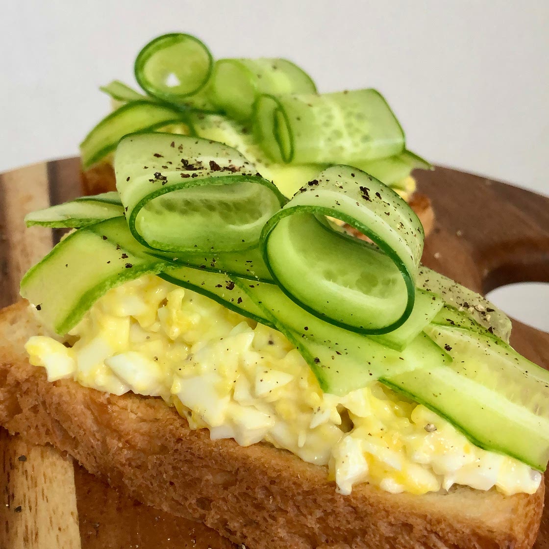 Simple Cucumber Egg Mayo Toast