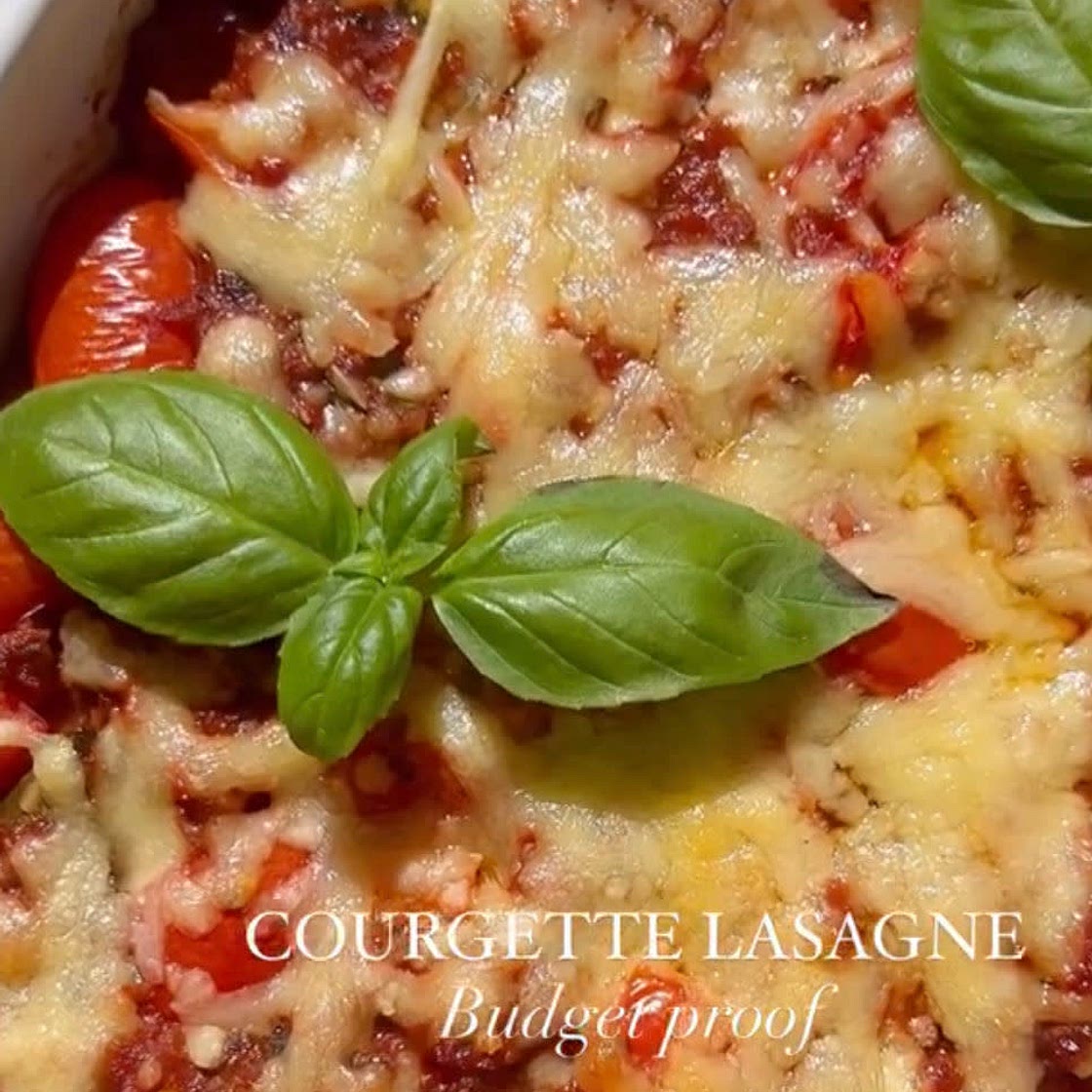Courgette lasagne 