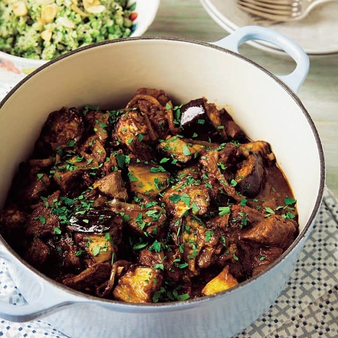 Lamb and aubergine casserole