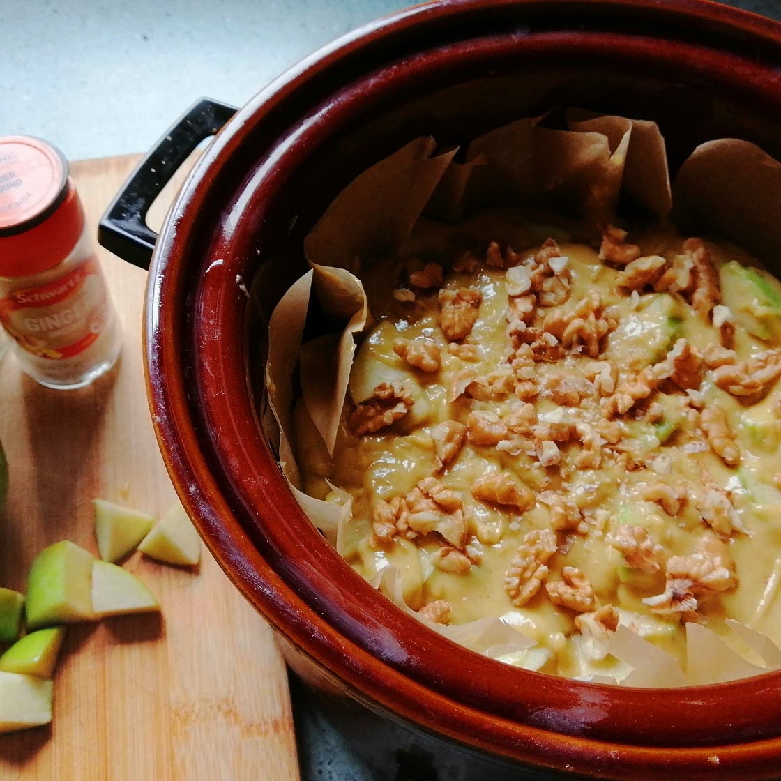 Slow Cooker Apple & Ginger Cake - Penny Post